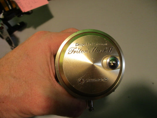 Used Shimano Designed For Professionals Triton mark II Gold FISHING REEL