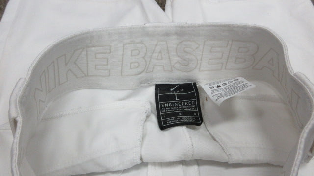 Load image into Gallery viewer, Used Nike Vapor Youth Large White Open Bottom Baseball Pants
