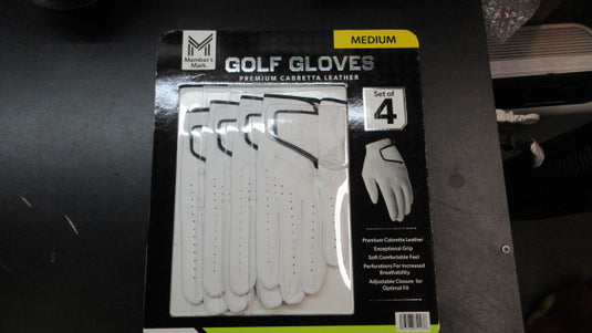 Member's Mark Medium Golf Gloves - QTY 4 - LH