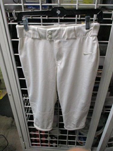 Used Nike White Knicker Bottom Pants Adult Size Large