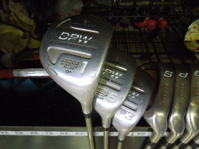 Load image into Gallery viewer, Used Dunlop DPW Oversized Ladies 11pc Club Set 4-9i, S-Pw, 3-5h and Driver
