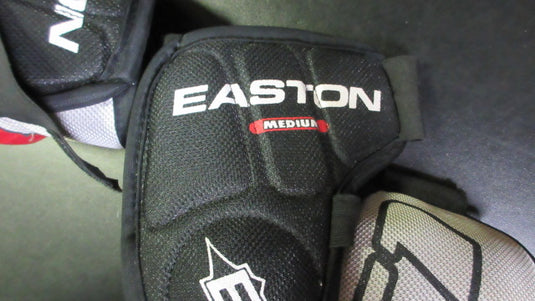 Used Easton Stealth Hockey Elbow Pads Size Medium - Red/Grey