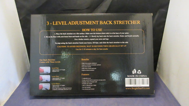Load image into Gallery viewer, Brightstar Fit 3 Level Adjustable Back Stretcher - Still in Box
