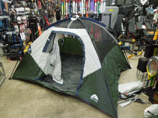Load image into Gallery viewer, Used Ozark Trail 4 Person Instant Tent with Rain Cover, Stakes, and Carry Bag

