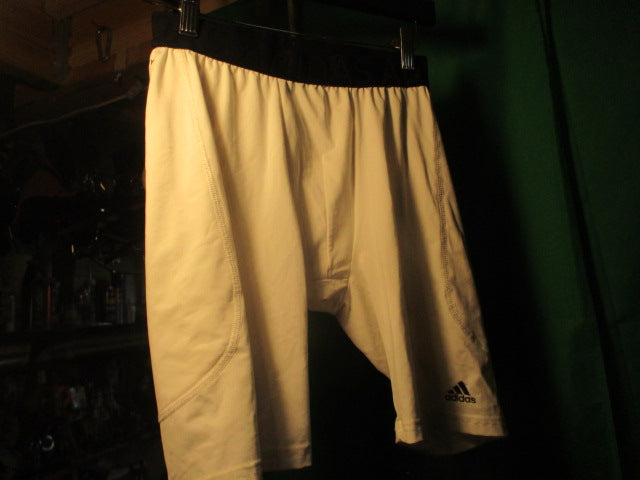 Load image into Gallery viewer, Used Adidas White Aeroready SLIDING SHORTS Size Xl
