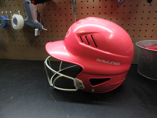 Used Rawlings Coolflo Batting Helmet W/ Mask - Size 6 1/2 - 7 1/2