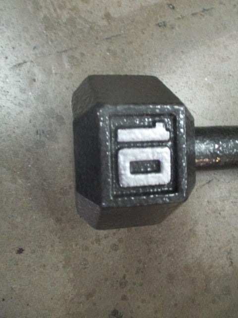 Load image into Gallery viewer, Used 10LB Cast Iron Hex Dumbbell
