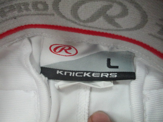 Load image into Gallery viewer, Used Rawlings Knicker Bottom Youth Large Baseball Pant
