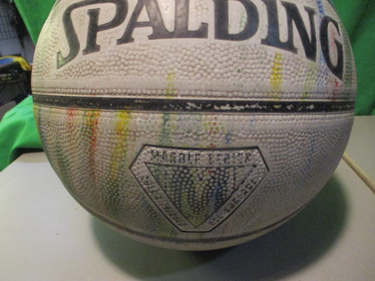Used Spalding Marble Series 29.5 basketball