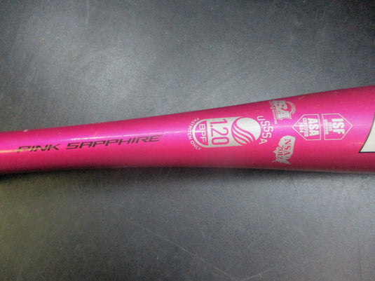 Used Easton Pink Sapphire 28" -10 USSSA Fastpitch Softball Bat