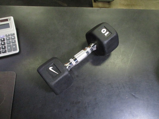 Used Nike 10 lb Hex Dumbbell