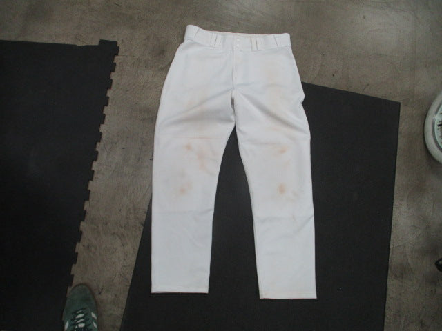 Load image into Gallery viewer, Used Majestic White Open Bottom Baseball Pants Size Large
