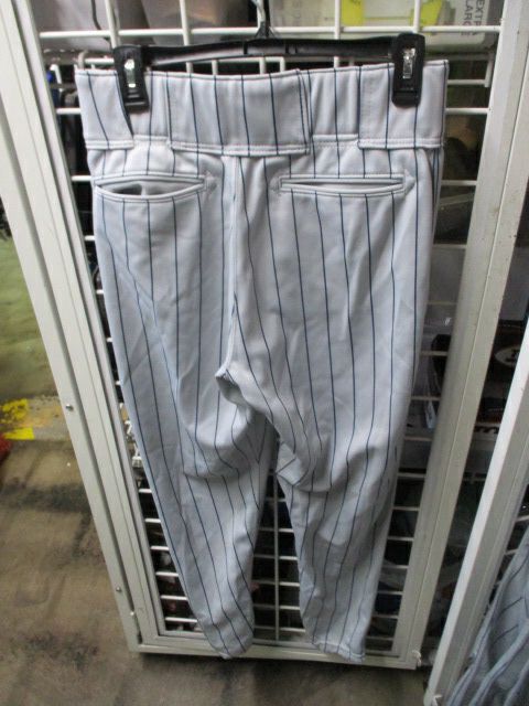 Load image into Gallery viewer, Used Rawlings Blue Striped Grey Elastic Bottom Pants Adult Size 32 - 29
