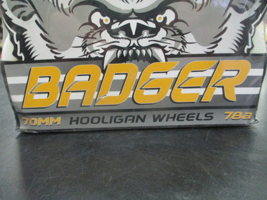 Hooligan Badger 70mm 78a Longboard Wheels White