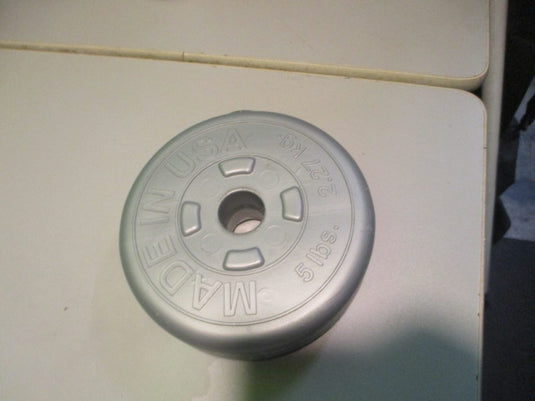 Used Standard  Plastic Weight Plate 5 lbs 2.27 Kg.