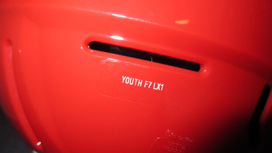 New Schutt 2025 F7 LX1 Youth Football Helmet Matte Red Size Medium