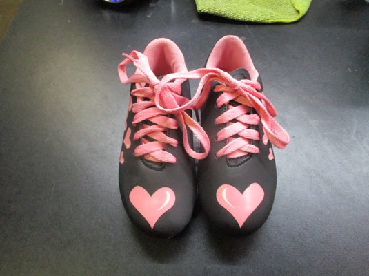 Trax Pink & Black Soccer Cleats Youth Size 9.5