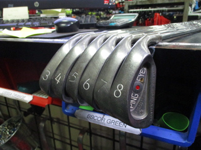 Load image into Gallery viewer, Used PING Eye 2 Red Dot 6pc Right Hand Iron Set 3-8i
