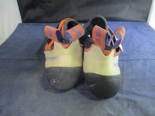 Load image into Gallery viewer, Used La Sportiva Solution Climbing Shoes Women Size 7 - worn strap

