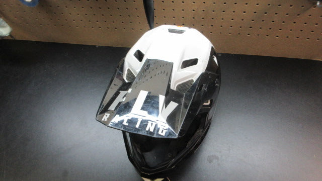 Load image into Gallery viewer, Used Fly Rayce Motorcross Helmet - Size Youth Large
