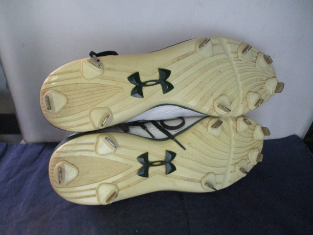 Load image into Gallery viewer, Used Under Armour Charged Metal Cleats Adult Size 12.5
