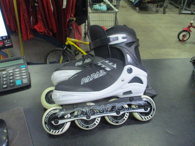 Load image into Gallery viewer, Used Papaison Adjustable In-Line Roller Skates Size Large 5-7.5
