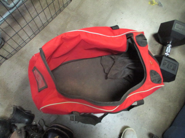 Load image into Gallery viewer, Used Rawlings Red Equipment Bag With Bat Holder Slots
