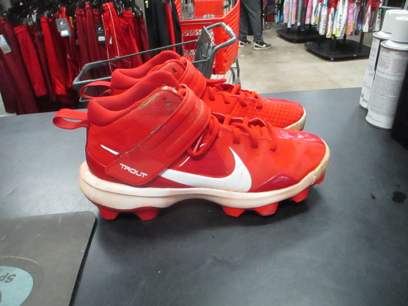 Load image into Gallery viewer, Used Nike Trout Youth Size 4 Cleats
