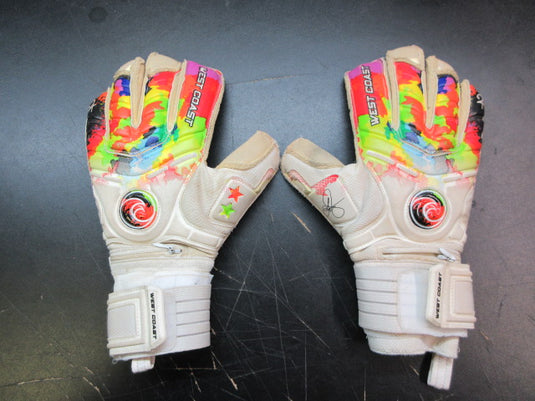 Used West Coast Spyder X Sunset Goalkeeper Gloves - Size 6