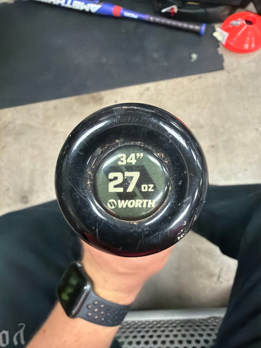 Used Worth Mayhem 34" -7 (27oz) Slowpitch Softball Bat