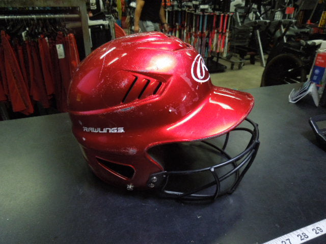 Load image into Gallery viewer, Used Rawlings RCFH Batting Helmet with Face Guard Size 6.5 - 7.5
