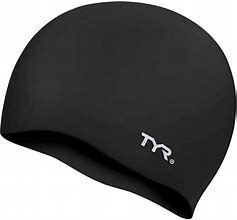 New TYR Latex Swim Cap - Black