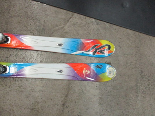 Used K2 Superstitious 153Cm Downhill Skis With Marker Bindings