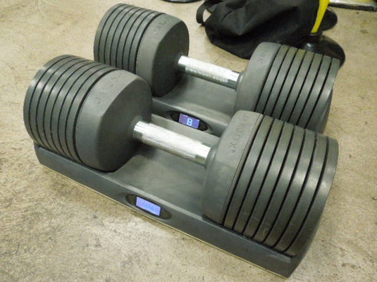 Used Sold As is JAXJOXX Electronic Adjustable Dumbbells Does not work currently