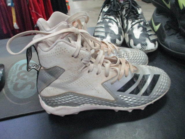Load image into Gallery viewer, Used Adidas Let me Play Football Cleats Sz 4
