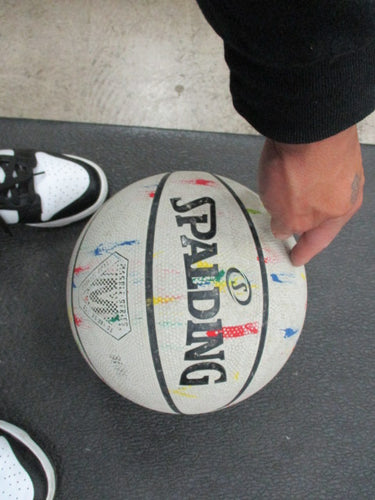 Used Spalding Marble Series Size 7 Basketball