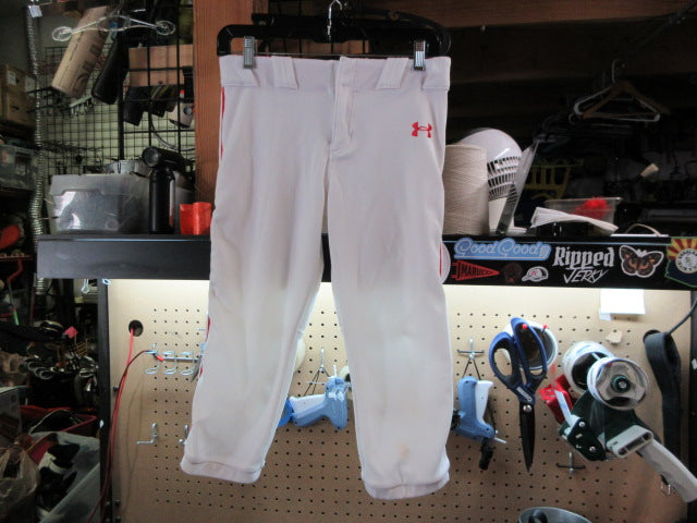 Load image into Gallery viewer, Used Under Armour Knicker Baseball Pants - Size Youth Large
