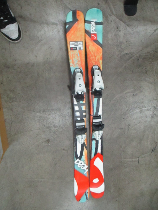 Used Head Residue 75 118CM Junior Downhill Skis W/ D 4.5ac Bindings