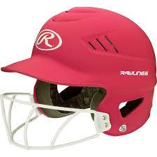 New Rawlings Coolflo High Softball Batting Helmet Matte Pink 6 1/2 - 7 1/2