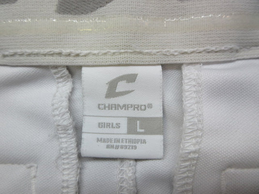Used Champro Elastic Bottom Softball Pants - Size Girls Large