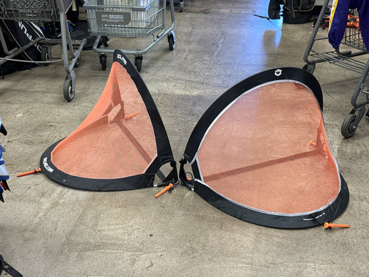 Used GOLME Pro 2 ft Pop Up Soccer Goal 2 pc Set with Carry Bag