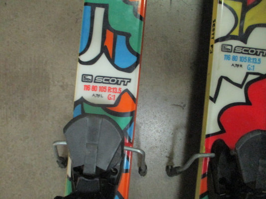 Used Scott P3 168cm Dual Tip Downhill Skis With Rossignol Bindings