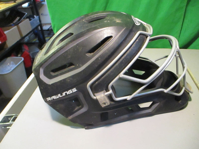 Load image into Gallery viewer, Used Rawlings REV B Size 7 1/8 - 7 1/2 Baseball Catchers Helmet Missing Chin Pad
