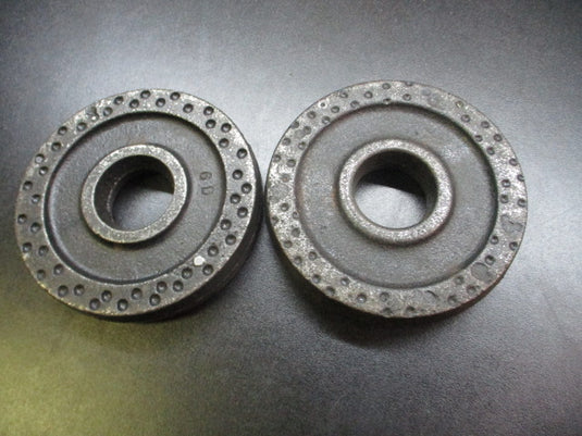 Used Vintage Billard Barbell Dimpled 2.5lb Standard Weight Plate Set
