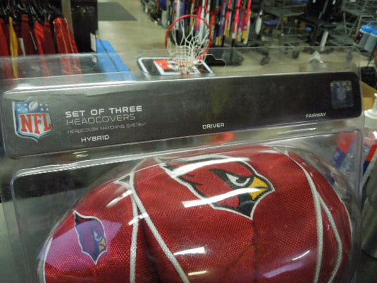 Like New NFL Cardinals Driver, Hybrid and Wood Head Cover Set
