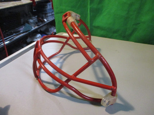 Used Xenith Red Football Helmet Facemask Adult XRS-22
