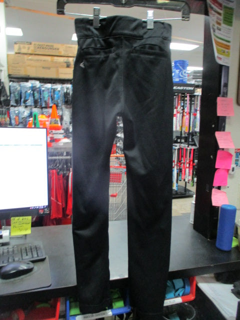 Used Easton Tapered Open Bottom Black Pants Size Youth Small