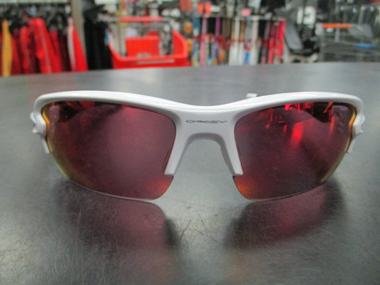 Used Oakley Flak 2.0 White/Black Sunglasses