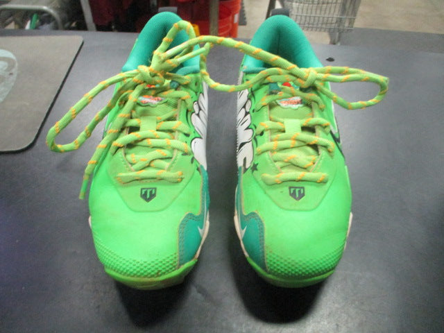 Load image into Gallery viewer, Used Nike Trout Green Baseball Cleats Size 1
