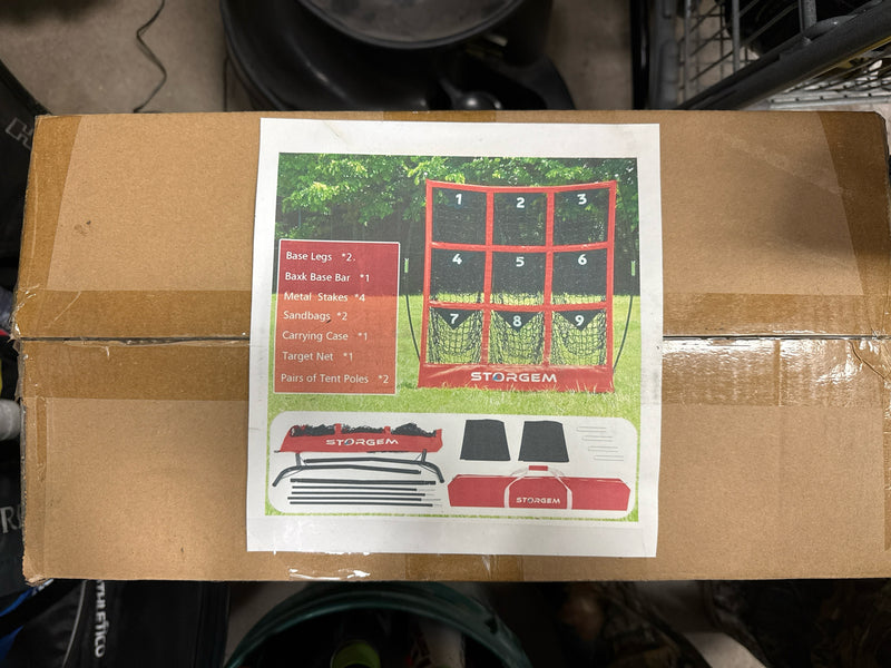 Load image into Gallery viewer, Like New Storgem Pitching Strike Zone Net Stand
